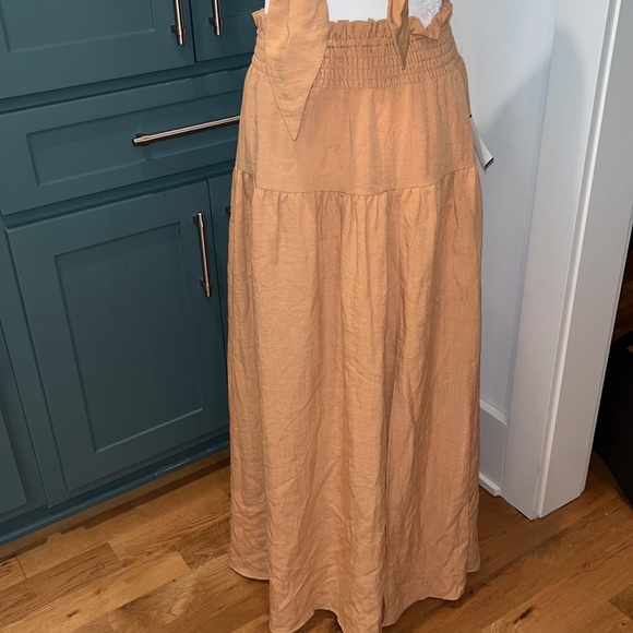 NWT Willow Julie Halter Crop Top Two-Piece Maxi Dress in Orange - Picture 5 of 11